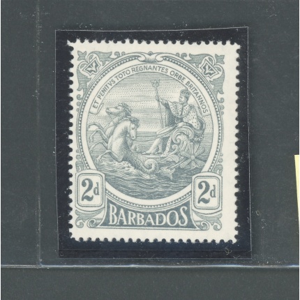 1916-19 BARBADOS, Stanley Gibbons n. 184 , 2d. grey - MNH**