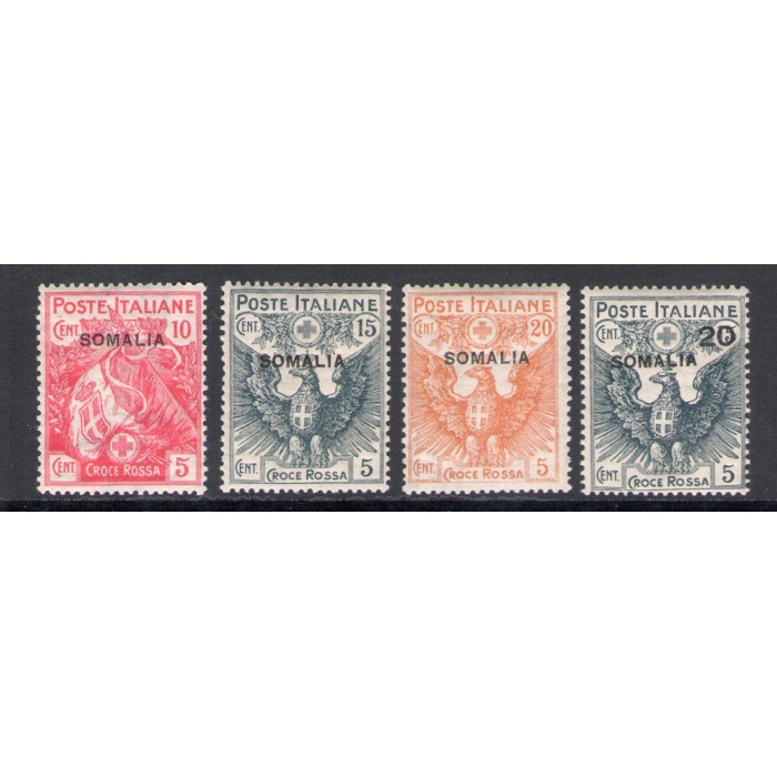 1916 SOMALIA, n. 19/22, Croce Rossa - 4 valori - MNH**