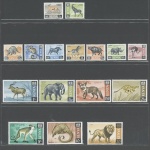 1966-69 Kenya Yvert e Tellier n. 20-33 Animali 16 valori Serie completa MNH**