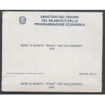 2000 Italia - Repubblica - Monetazione divisionale Annata completa FS