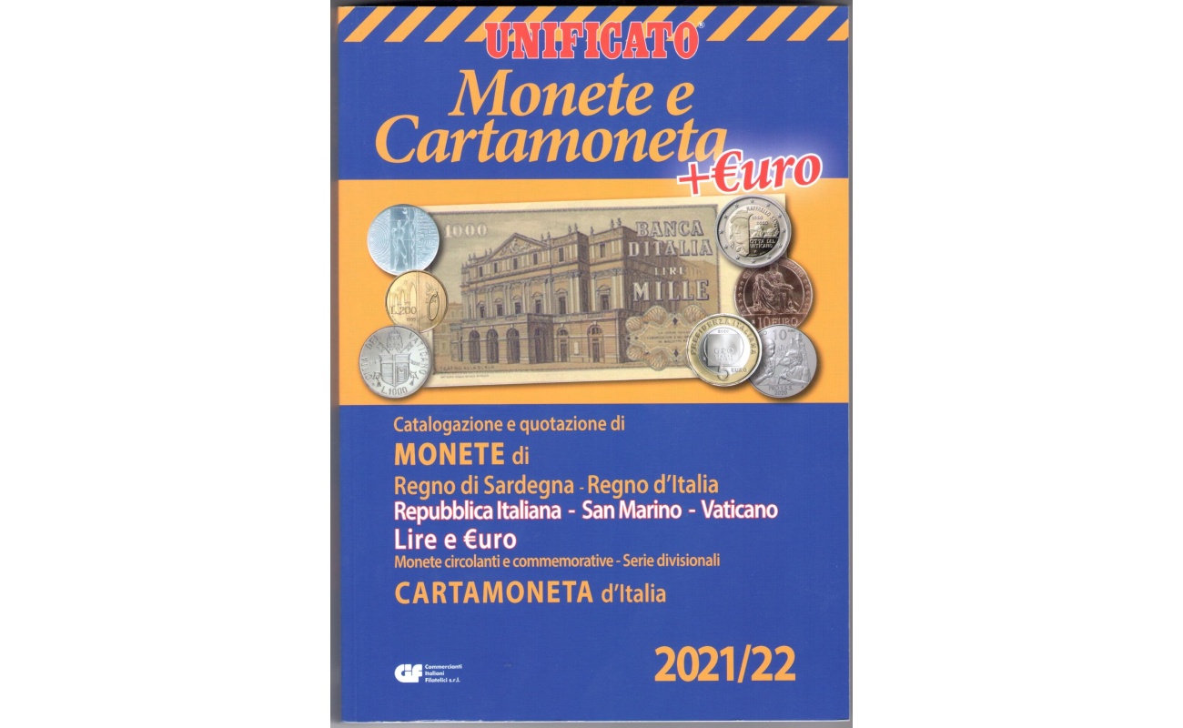 2021-2022 Catalogo Unificato delle Monete e della Cartamoneta + Euro