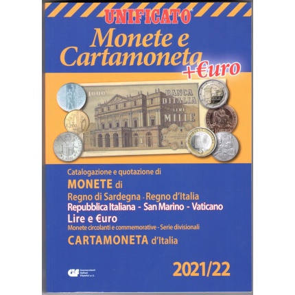 2021-2022 Catalogo Unificato delle Monete e della Cartamoneta + Euro