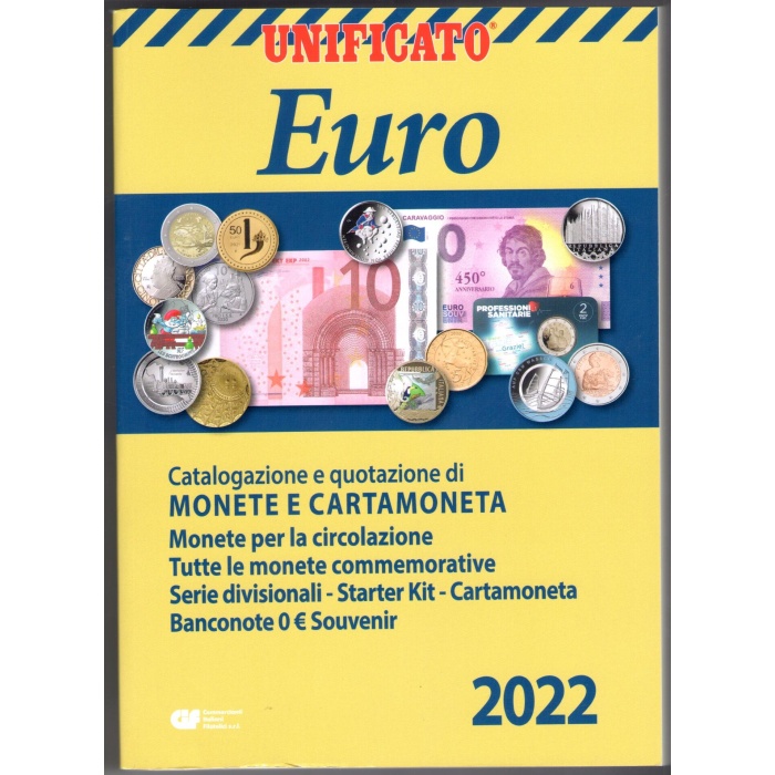 2022 Catalogo Unificato dell' Euro - Monete e Cartamoneta (650 pagine)