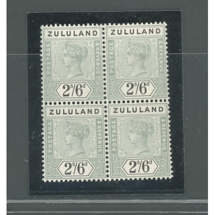 1894-96 Zululand - South Africa -  Stanley Gibbons n. 26 - Blocco di Quattro  - 2 x MNH** - 2 x MLH*
