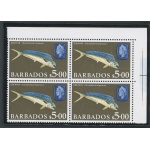 1966-69 BARBADOS, Stanley Gibbons n. 355a - Elisabetta II - 5 $ - Blocco di quattro , MNH**