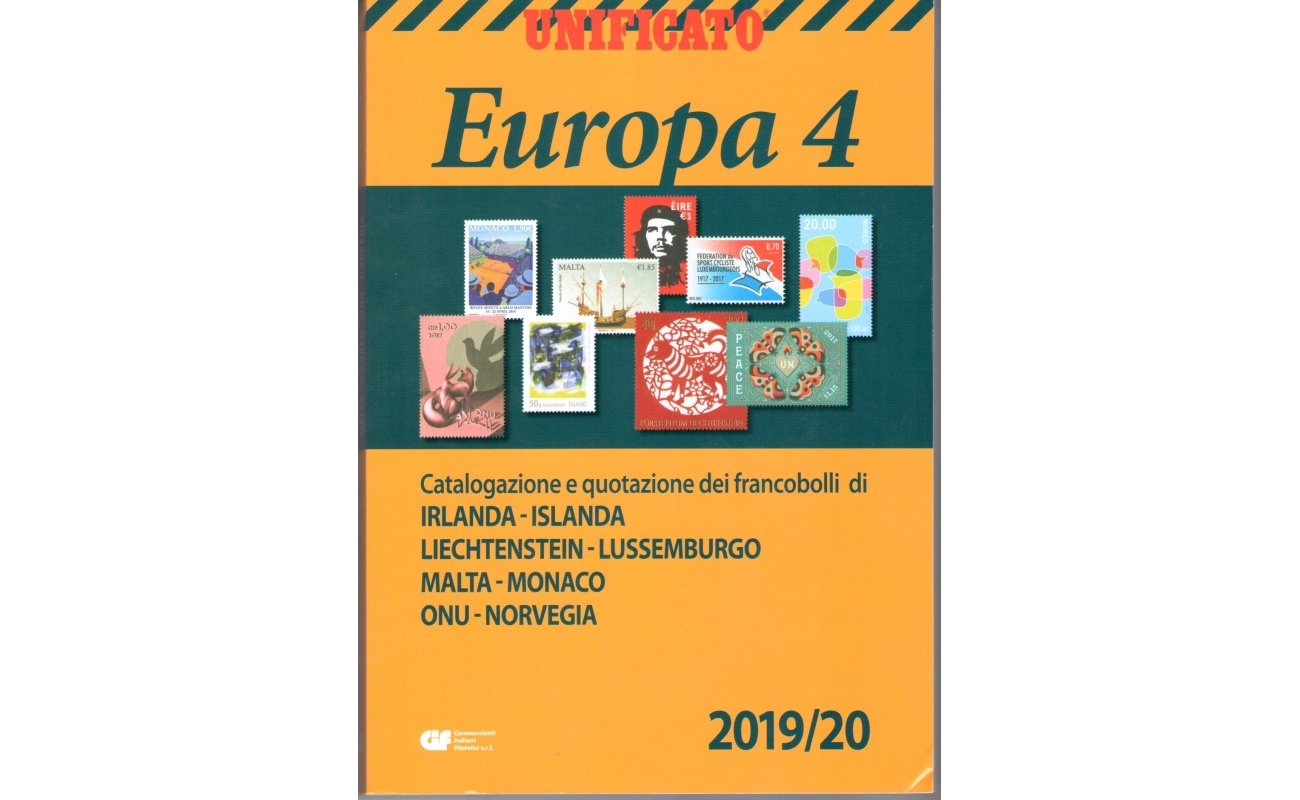 2019-2020 Catalogo Area Europea - Volume 4 - Irlanda-Islanda-Liechtenstein-Lussemburgo  .... sconto 40%