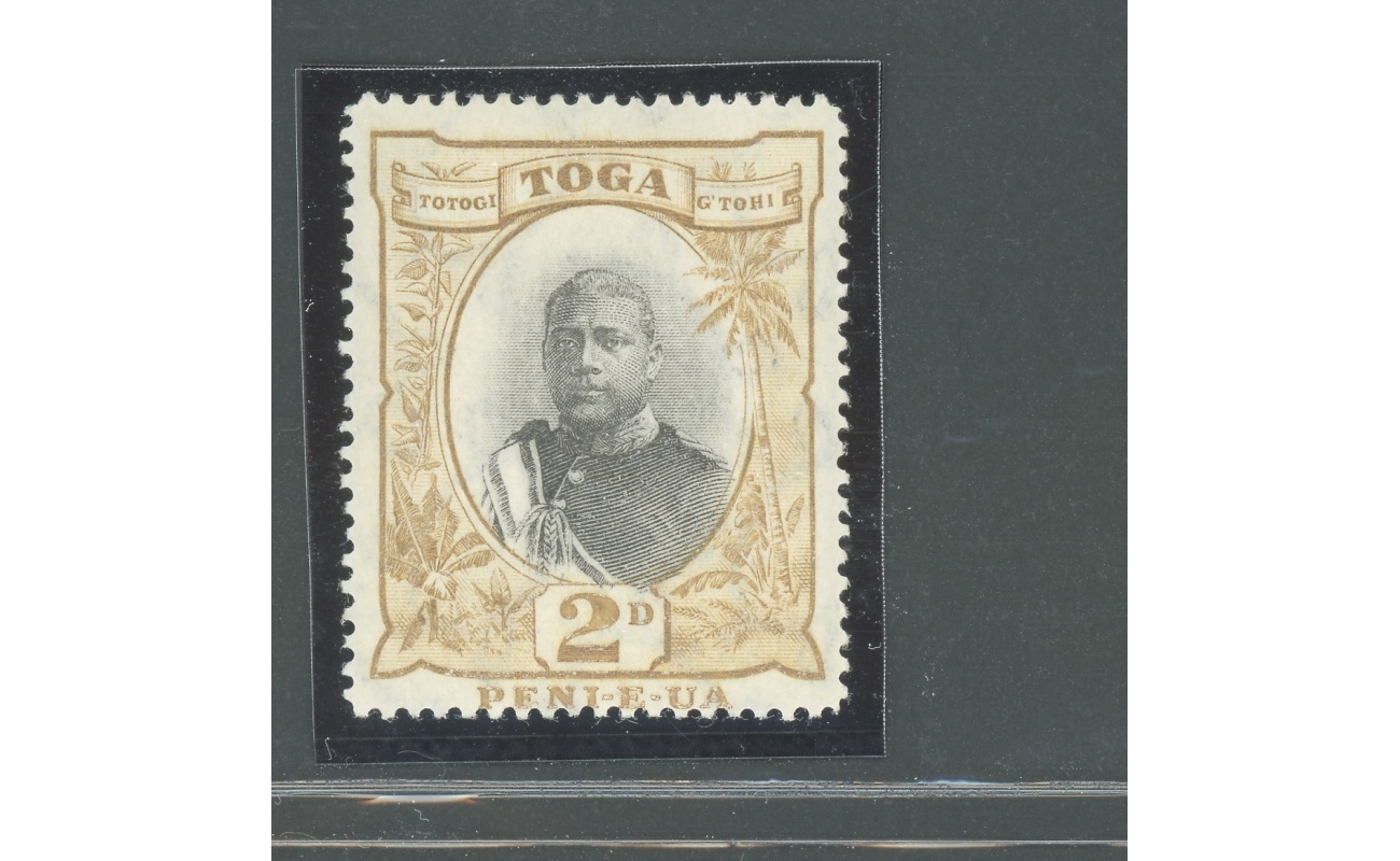 1897 TONGA -  Stanley Gibbons n. 42 - 2d. grey and bistro - MNH**
