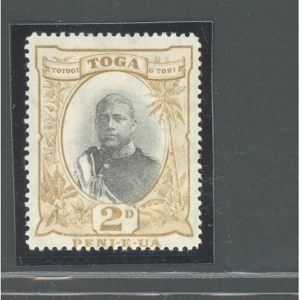 1897 TONGA -  Stanley Gibbons n. 42 - 2d. grey and bistro - MNH**