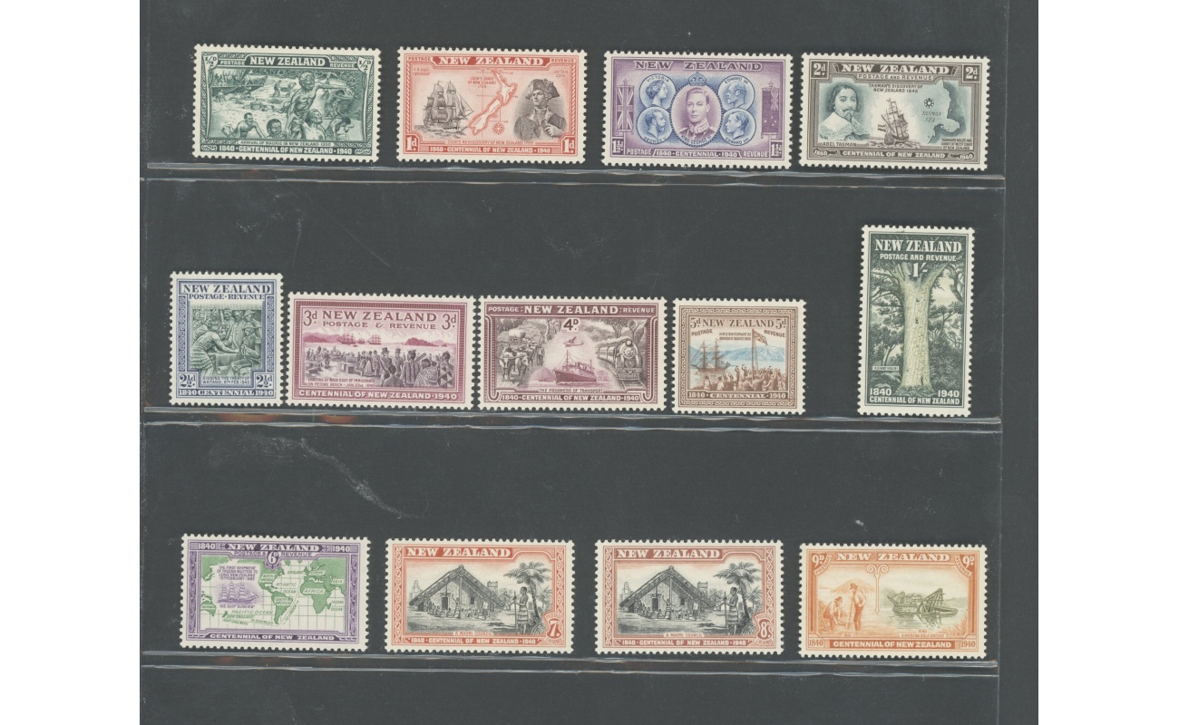 1940 NEW ZEALAND  - Stanley Gibbons n. 613-25 - 13 valori - MNH**