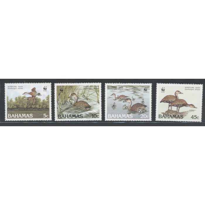 1988 BAHAMAS, Catalogo Yvert & Tellier n. 659-62 - Protezione Oche - WWF , Serie di 4 valori , MNH**