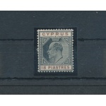 1904-10 Cipro , Stanley Gibbons n. 70 - 18 Piastre black and brown - MH*