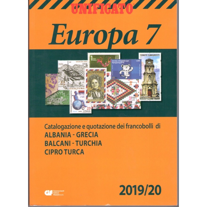 2019-2020 Catalogo Area Europea - Volume 7 - Albania-Grecia-Balcani-Turchia-Cipro Turca  .... sconto 40%