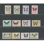 1966 - 67 PAPUA NEW GUINEA -  Elisabetta , Farfalle , Yvert & Tellier n. 83/93 - 12 valori  MNH**