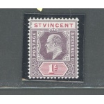 1904-11 ST. VINCENT - Stanley Gibbons n. 86 - 1d. dull purple and carmine - MNH**