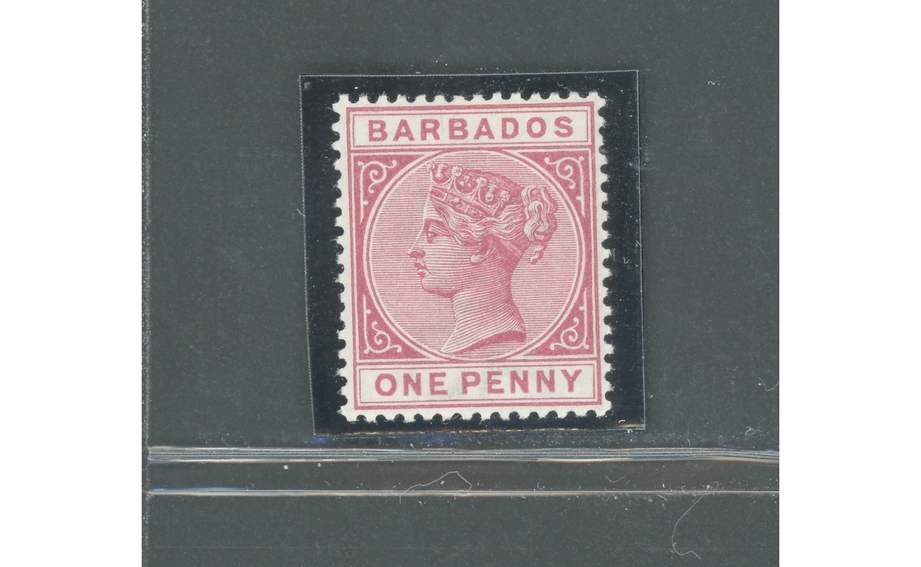 1882- 86 BARBADOS, Stanley Gibbons n. 92 , 1 d. carminio - MNH**