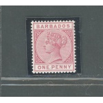 1882- 86 BARBADOS, Stanley Gibbons n. 92 , 1 d. carminio - MNH**