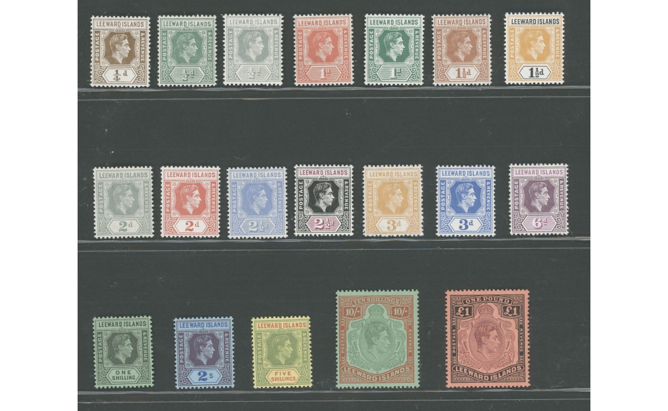 1938-51 Leeward Islands - Stanley Gibbons n. 95-114 - 19 valori - Serie Completa - MNH**