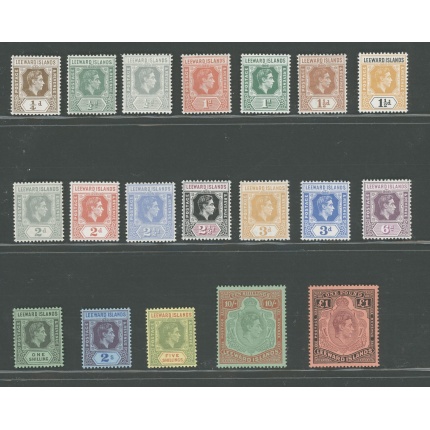 1938-51 Leeward Islands - Stanley Gibbons n. 95-114 - 19 valori - Serie Completa - MNH**