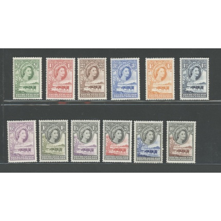 1955 Bechuanaland Protectorate , Stanley Gibbons n. 143-53 ,  12 valori , Serie completa - MNH**
