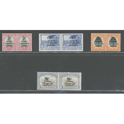 1941-42 Kenya Uganda Tanganyika - Stanley Gibbons n. 151-54 -  Pictorial Stamps of South Africa in pairs - MNH**