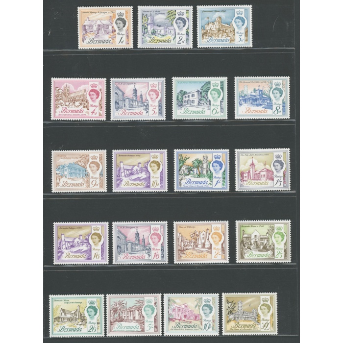 1962-68 BERMUDA - 18 valori -   Stanley Gibbons n. 163-179 - MNH**