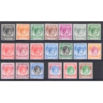 1949-52 Malaysian States - Penang - Giorgio VI - Stanley Gibbons n. 3-22 - serie di 20 valori - MNH**