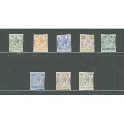 1913-21 BRITISH HONDURAS, Stanley Gibbons n. 101 - 109 - MNH** + 102 + 106 + 110 MH*