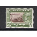 1957 Kedah - Stanley Gibbons n. 102 - 5$ brown and broze green - MNH**