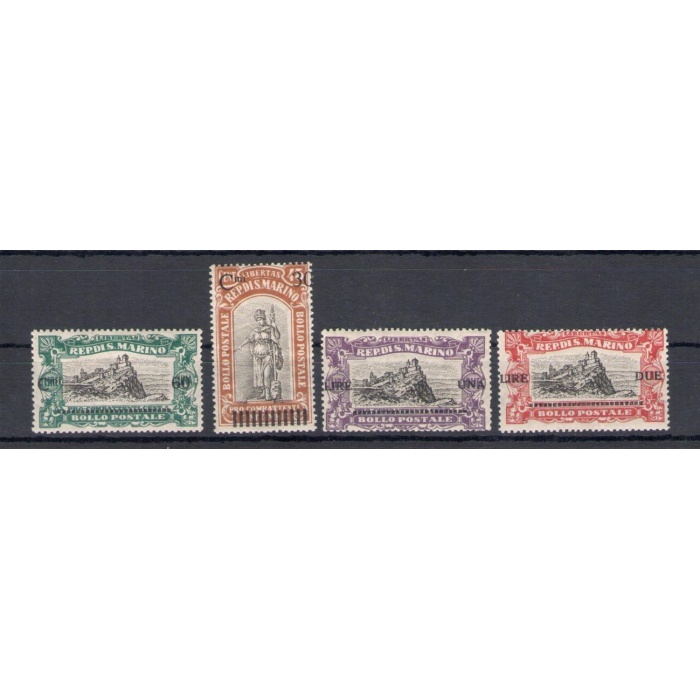 1924 SAN MARINO, Pro Combattenti soprastampati , n. 103-06  - 4 valori - MNH**