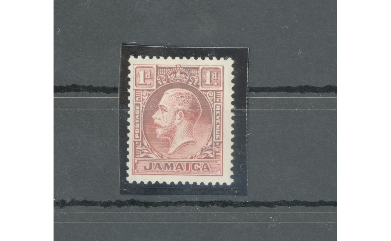 1929-32 JAMAICA - Giorgio V - Stanley Gibbons n. 108 - 1d. scarlet - Die I - multiscript  CA - MNH**