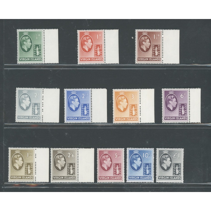 1938-47 British Virgin Islands - Stanley Gibbons n. 110/121 - serie di 12 valori -  MNH**