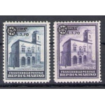 1934 SAN MARINO - Palazzetti Soprastampati - n. 184/85 - MNH**