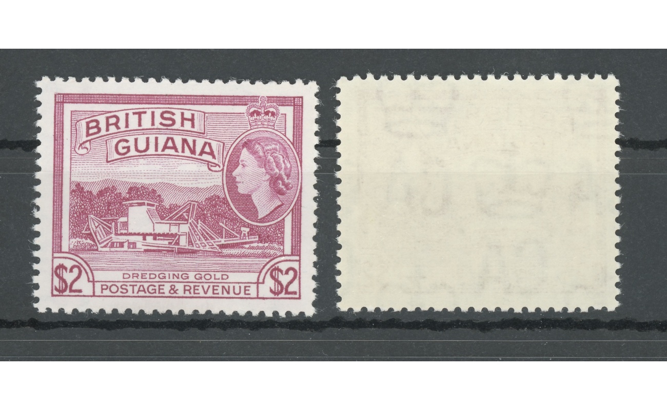 1961 British Guiana - Stanley Gibbons n. 344 - 2$ deep mauve - MNH**