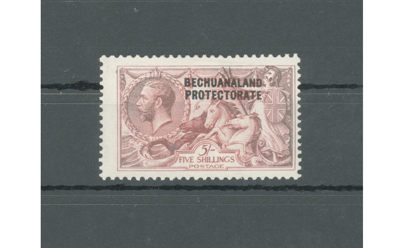 1913-24 Bechuanaland Protectorate , Stanley Gibbons n. 87 , 5 Scellini ,  Giorgio V - MH*