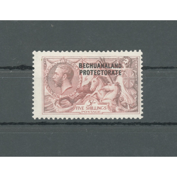 1913-24 Bechuanaland Protectorate , Stanley Gibbons n. 87 , 5 Scellini ,  Giorgio V - MH*