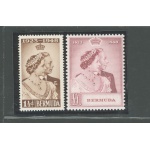 1948 BERMUDA, Stanley Gibbons n. 125-26 - Royal Silver Wedding - serie di 2 valori - MNH**