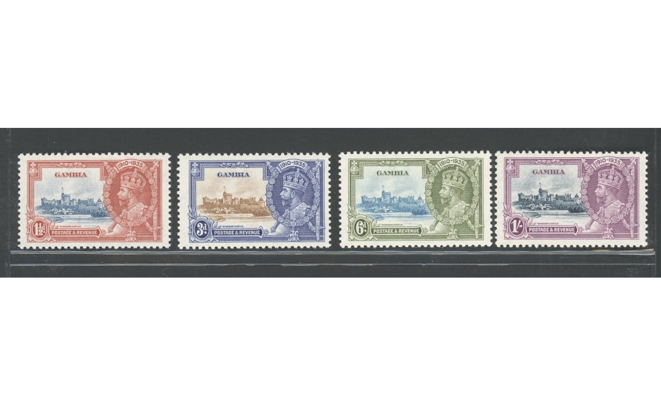 1935 Gambia, Stanley Gibbons n. 143-46 - Silver Jubilee - MNH**