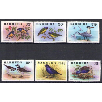 1976 Barbuda , Uccelli - Yvert n. 251-56 - 6 valori - MNH**