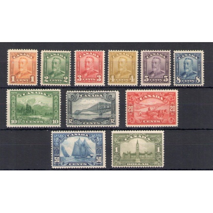 1928-29 CANADA - Stanley Gibbons 275-285 - Parlamento - serie di 11 valori - MNH**