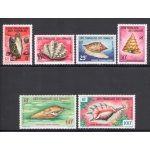 1962 Cote Francaise des Somalis - Catalogo Yvert n. 311-14 + Posta Aerea n. 31-32 - Conchiglie - 6 valori - MNH**