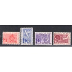 1950 INDIA - Inaugurazione della Repubblica , Stanley Gibbons n. 329-32 , serie di 4 valori , MNH **
