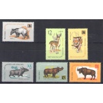 1964 Vietnam del Nord - Yvert n. 377-82 - Animali - 6 valori - MNH**