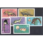 1965 Vietnam del Nord - Yvert n. 427-32 - Animali - 6 valori - MNH**