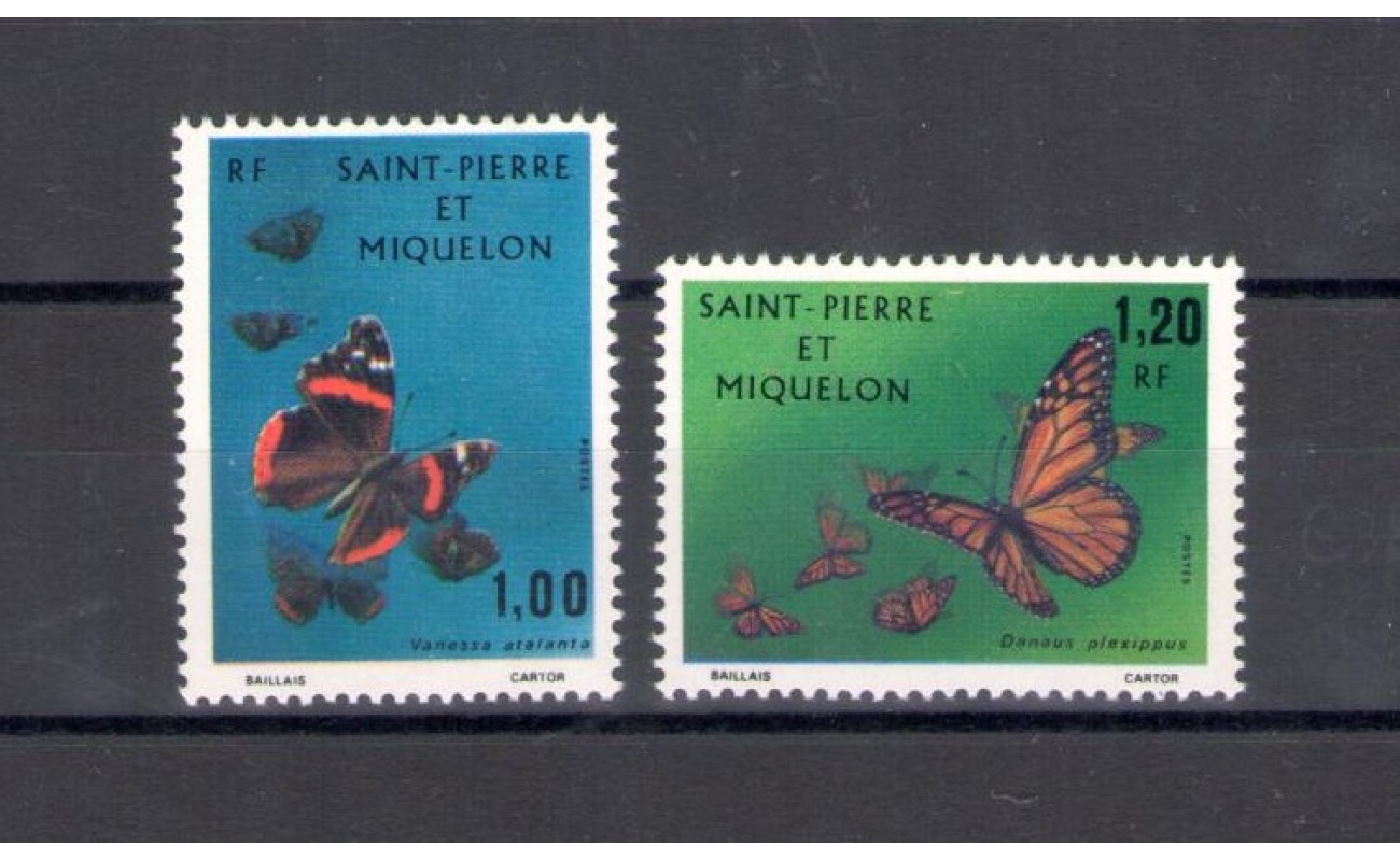 1975 Saint Pierre et Miquelon  , Yvert n. 441-42 - 2 valori - MNH**
