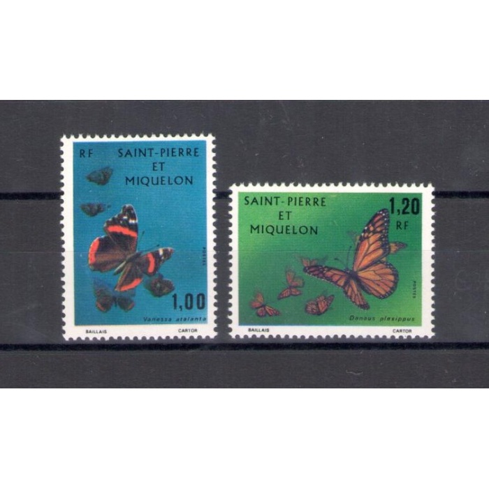 1975 Saint Pierre et Miquelon  , Yvert n. 441-42 - 2 valori - MNH**