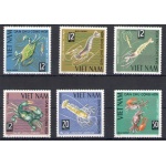 1965 Vietnam del Nord - Yvert n. 442-47 - Crostacei - 6 valori - MNH**