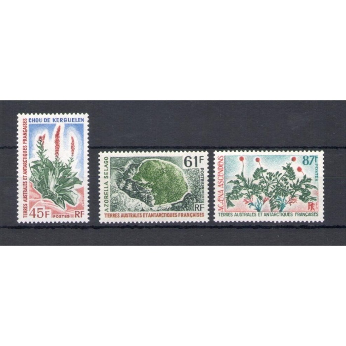 1973-74 Taaf  , Fiori - Yvert n. 48-52-53 - 3 valori - MNH**