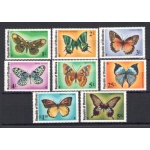1975 Maldive Repubblica , Farfalle - Yvert n. 557-64 - 8 valori - MNH**