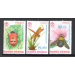 1970 INDONESIA, Stanley Gibbons n. 1277-79 - Insetti - MNH**
