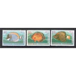 1973 INDONESIA, Stanley Gibbons n. 1343-45 - Pesci - MNH**